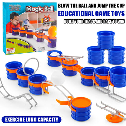 Children’s Cup Jump Ball Board Game — Lung Vitality & Sensory Exercise Toy for Parent-Child Fun, Boys & Girls