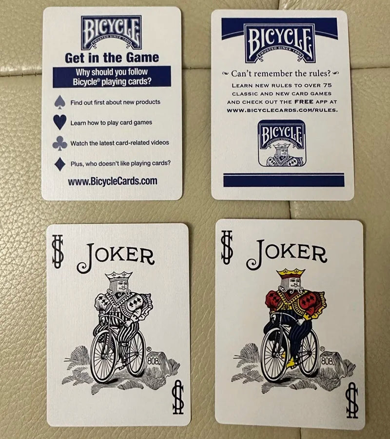 Bicycle Rider Back Playing Cards Deck 808 – Sealed USPCC Poker Cards for Magic Tricks & Stage Performances