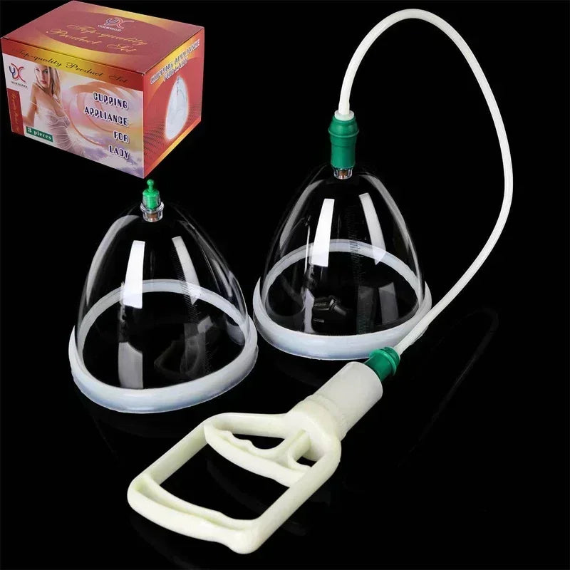 Vacuum Suction Breast & Butt Lift Enhancement Pump Kit, Cupping Therapy Massage Device for Body Firming, Shaping & Relaxation