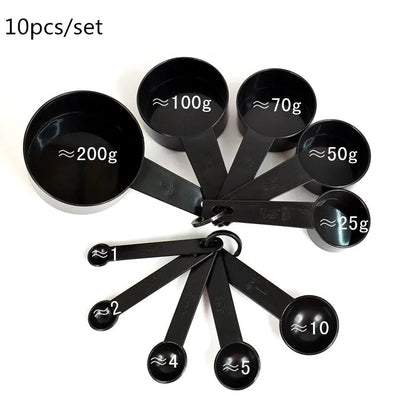 5/10pcs Kitchen Measuring Spoon & Cup Set — Baking Flour Sugar Teaspoon Scoop Tools