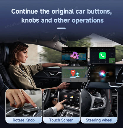 8+128GB Carlinkit TV Box — Android 13 Wireless CarPlay & Android Auto Adapter, 8-Core Qualcomm, HDMI