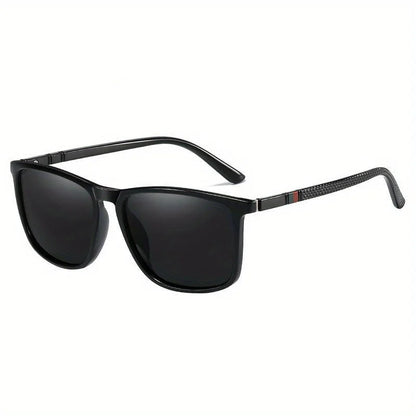 Polarized Sports Sunglasses for Men – Lightweight Comfortable Square UV400 Eyewear with Original Case