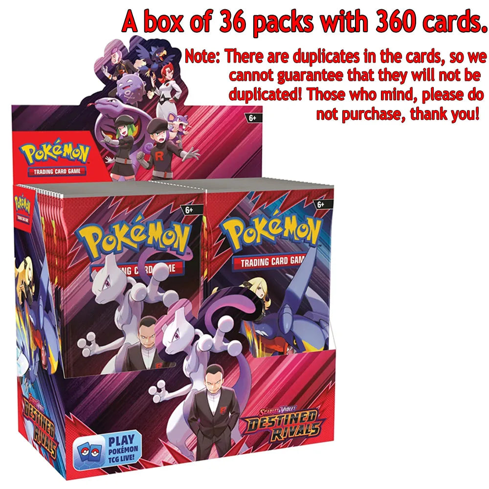 360-Piece Pokémon Trading Card Game Set - Destined Rivals, Prismatic Evolutions, Black Bolt, Scarlet & Violet 151 and Ultra Prism Booster Cards