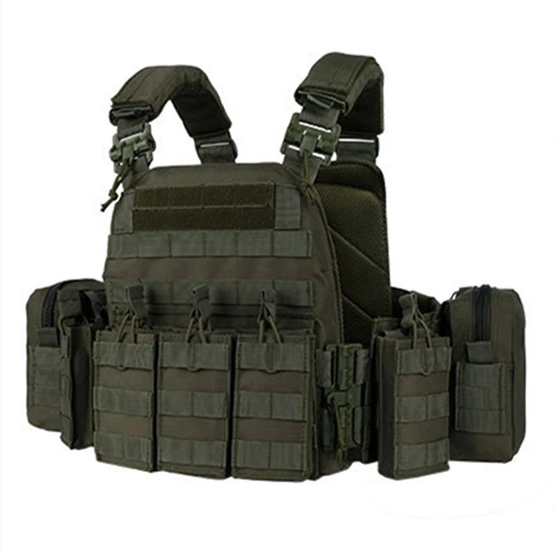 YAKEDA Quick Disassembly 6094 Training Vest – Adjustable Protective Airsoft Plate Carrier Chest Rig