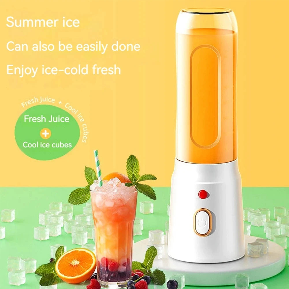 500ML Portable Electric Blender – 40W USB Rechargeable Cordless Juicer for Smoothies, Milkshakes, and Juice