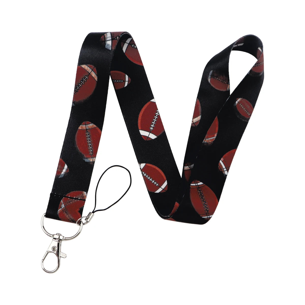 Soccer Ball Lanyard Credential Holder — Key, ID, USB Badge Neck Strap | Gym & Phone Accessories Gift