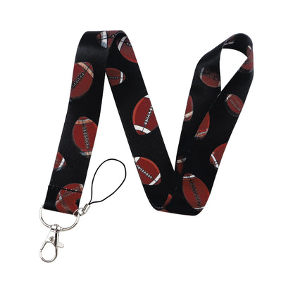 Soccer Ball Lanyard Credential Holder — Key, ID, USB Badge Neck Strap | Gym & Phone Accessories Gift