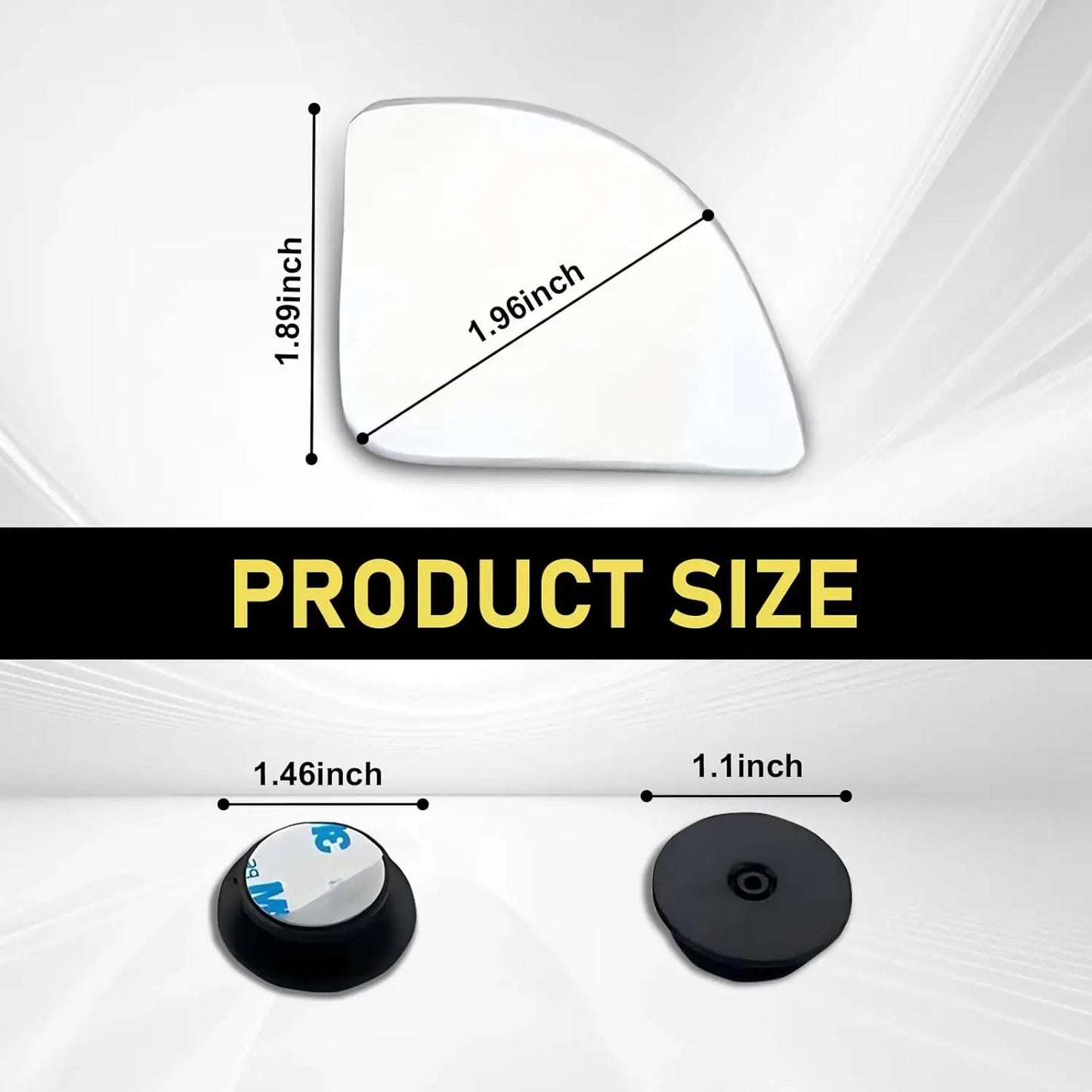 2pcs 360° Adjustable Car Blind Spot Mirrors – HD Convex Rear View Mirror for SUV & Parking
