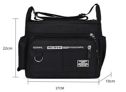 Men's Messenger Bag | Crossbody Shoulder Sling Pack | Waterproof Oxford Packs for Work Business | Small Satchel Purse