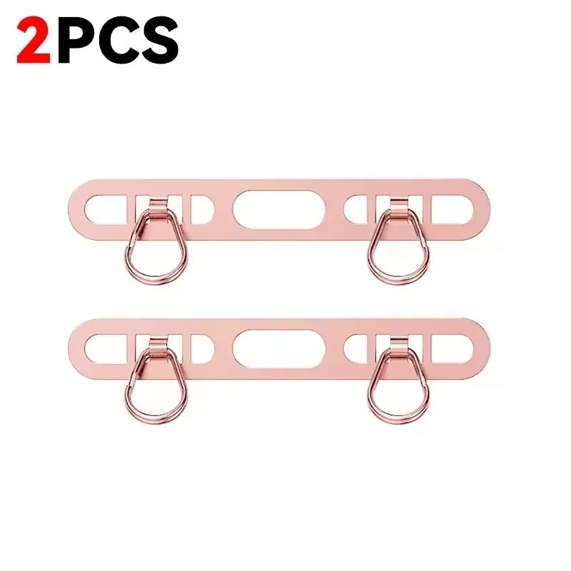 Metal Phone Lanyard Patch Set 1/2/3Pcs – Stainless Steel Side Clip Connector with Double Buckle for iPhone Strap Gasket Attachment