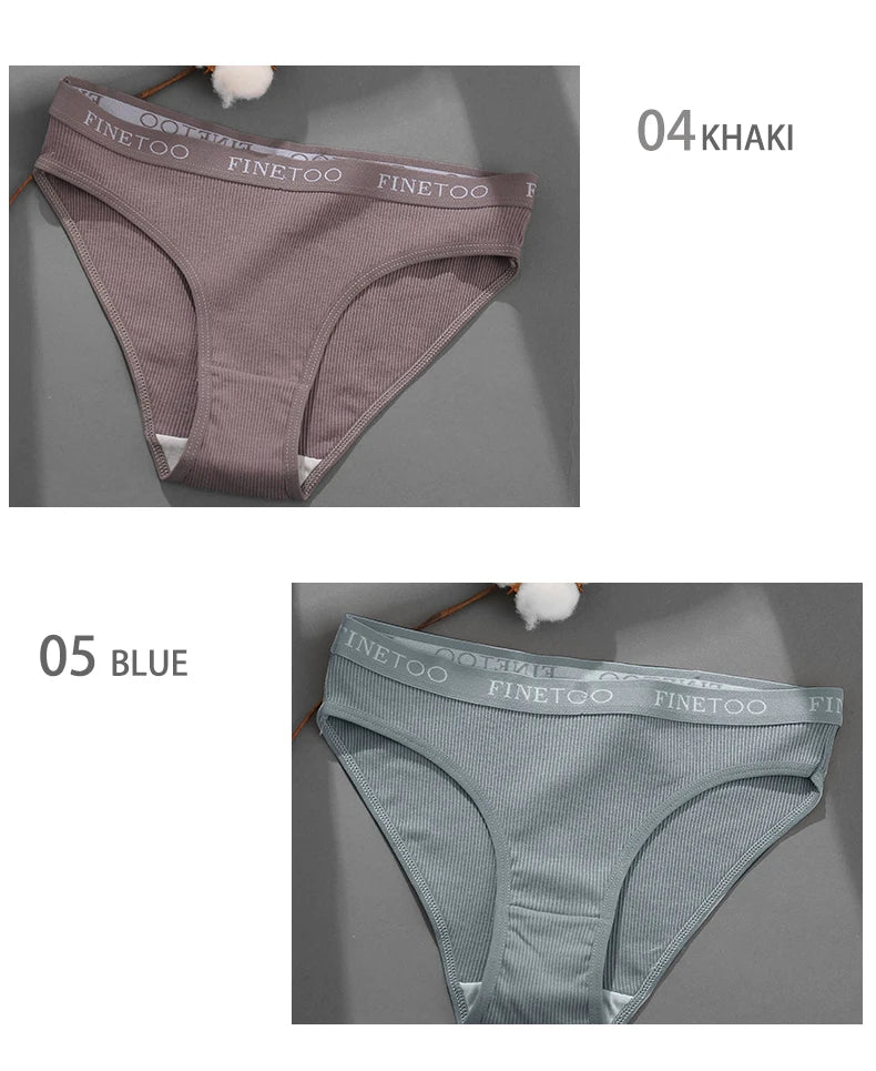 5-Pack Women’s Cotton Panties – Sexy Comfort Briefs with Letter Print & Waistband (M-XXL)