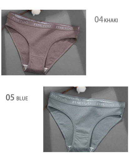 5-Pack Women’s Cotton Panties – Sexy Comfort Briefs with Letter Print & Waistband (M-XXL)