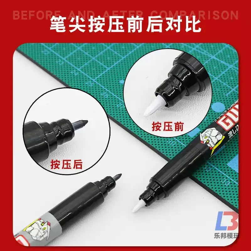 MR.Hobby GM301P/302P/303P/GM300 Model Permeation Pen – Leaking Marker for Painting, DIY Hobby Tools