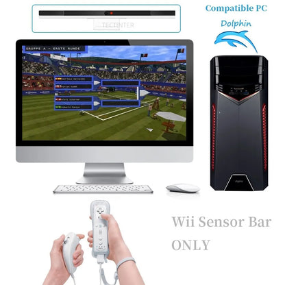 Wireless IR Sensor Receiver Bar for Wii – Infrared Signal Remote Holder with Bluetooth Compatibility