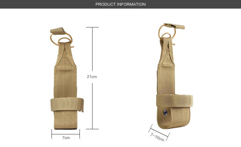 MOLLE Nylon Water Bottle Holder – Outdoor Camping & Hiking Belt Pouch for Canteen Carrier