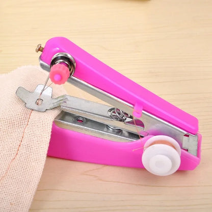Portable Mini Handheld Sewing Machine - Compact Manual Pocket Sewing Tool for Home, Travel & Outdoor Use