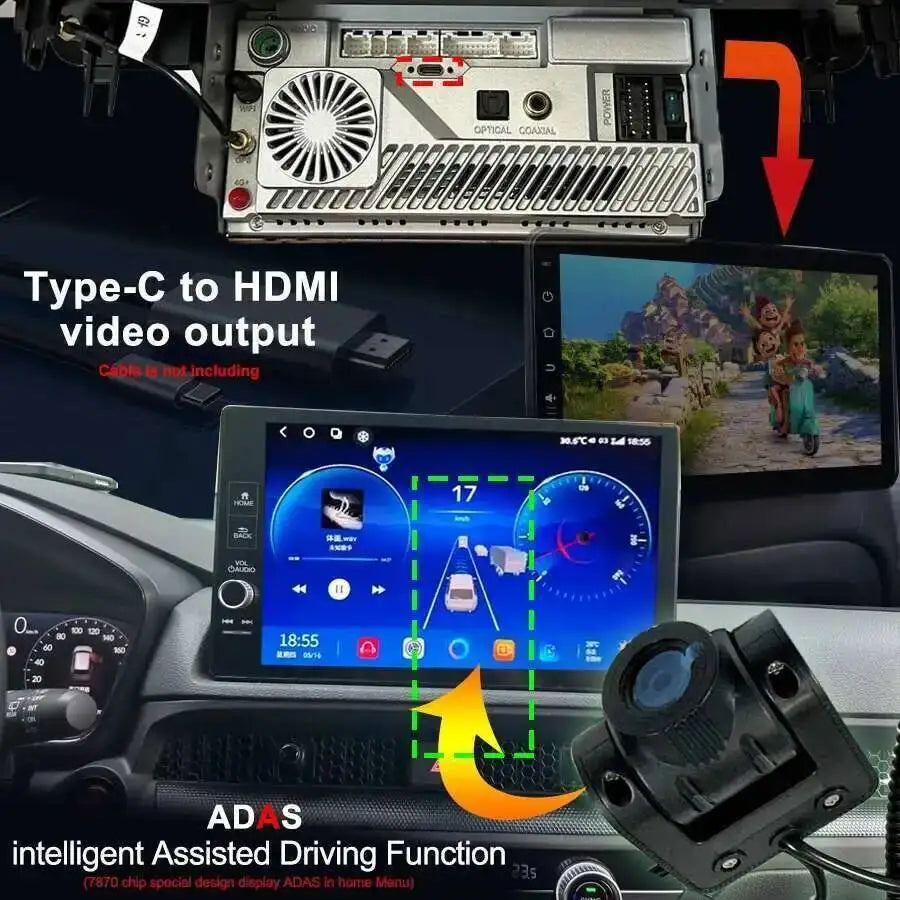 Android 14 Car Radio for Honda Civic 2022-2025 - 11.5 Inch Touch Screen CarPlay GPS Multimedia Head Unit