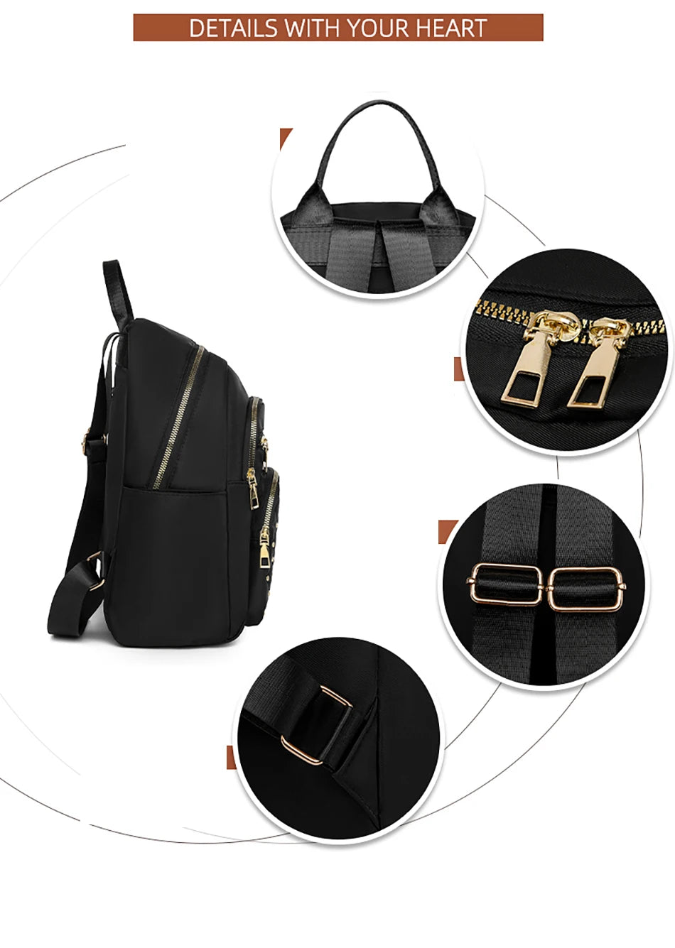 Luxury Designer Women's Oxford Rucksack - High-Quality Small Schoolbag, Youth Student Leisure Backpack, Travel Shoulder Bag