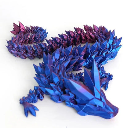 1/2PCS 3D Printed Dragon Egg with Full Articulated Movable Dragon Model — Rotatable Desktop Ornament & Kids Toy