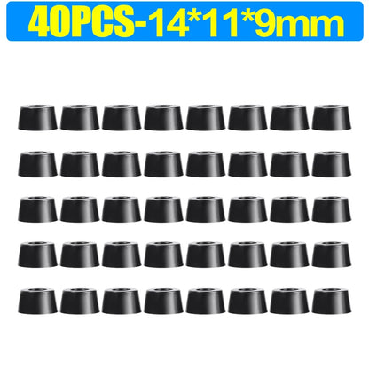 8/80pcs Rubber Furniture Pads - Non-Slip Floor Protectors & Chair Leg Bumper Gaskets for Tables and Cutting Boards