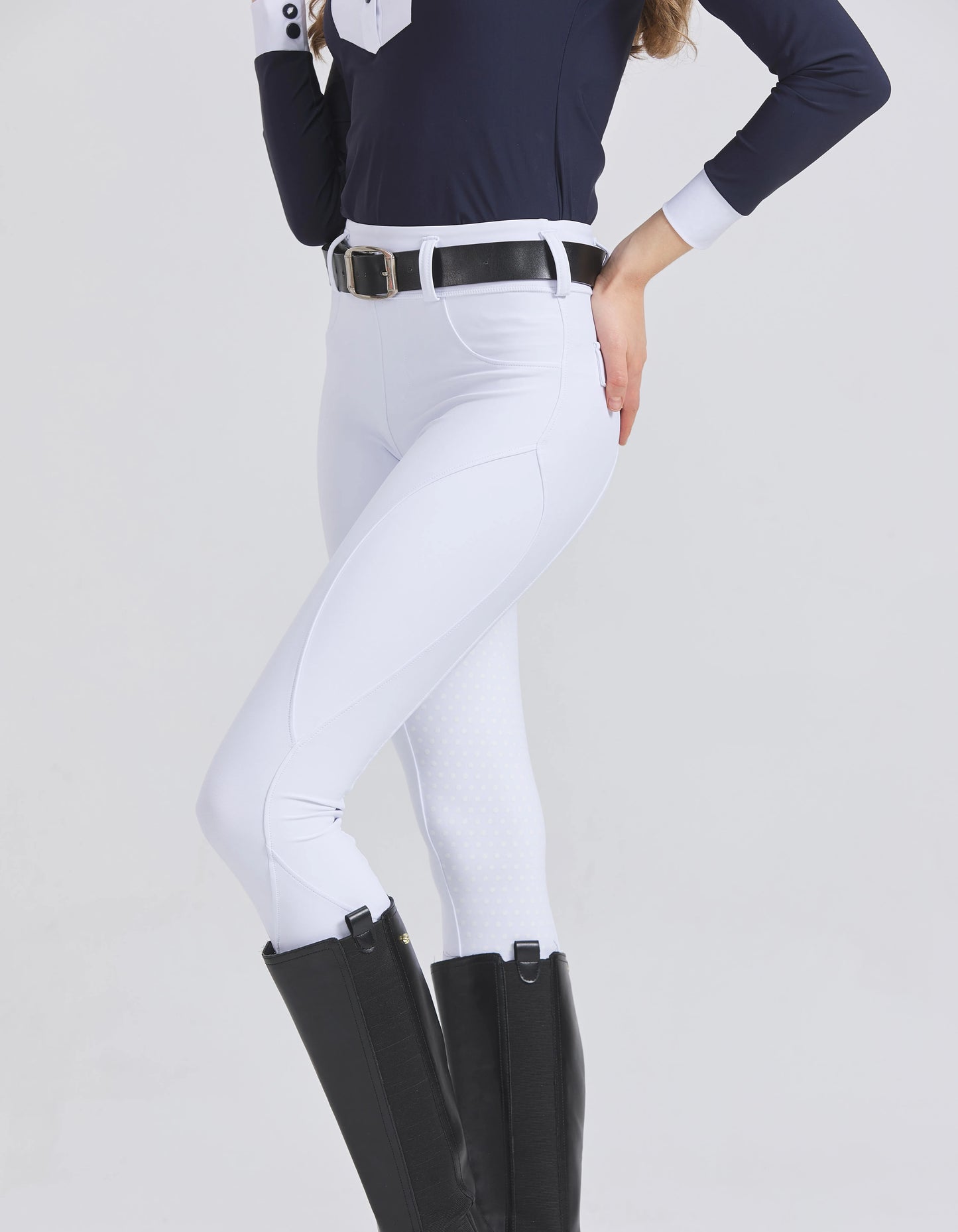 Professional Equestrian Riding Pants — Silicone Anti-Slip, Quick-Dry, Tight-Fit Sports & Cycling Trousers for Horse Riding Exams