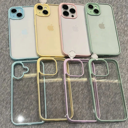 Luxury Clear Acrylic Phone Case for iPhone 11–17 Pro Max - Transparent Candy Bumper Protection Cover