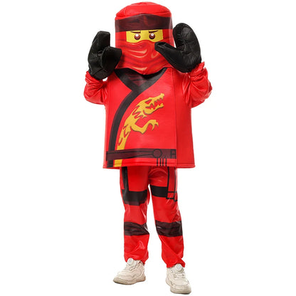2024 New Arrival Kids Ninja Lloyd Costume – Hidden Warrior Kai Outfit, Fancy Dress Up for Boys & Halloween