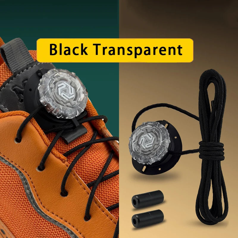Swivel Buckle No-Tie Shoelaces - Automatic Elastic Laces for Kids & Adults, 1–2 Pair Shoe Accessories