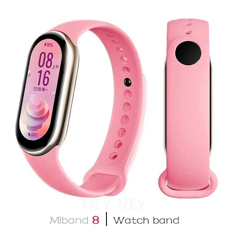 Waterproof Silicone Sport Strap for Xiaomi Mi Band 8/9 NFC – Replacement Smartwatch Bracelet