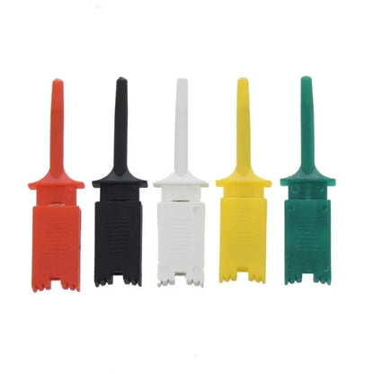 10PCS SMD IC Test Hook Clips - PCB Probe Grabbers for Electronic Component Inspection & Repair