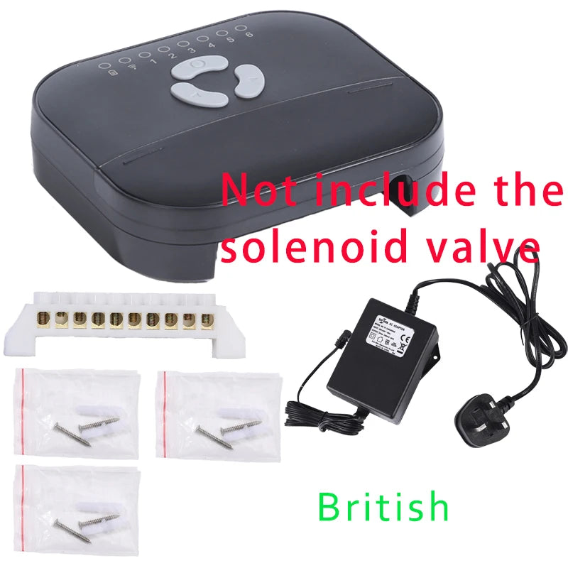 6 Zone WiFi Tuya Smart Watering Timer – Garden Irrigation Controller with Water Valve, Smart Home System