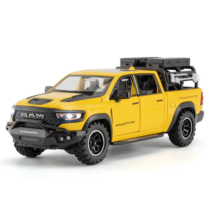 1:32 Dodge RAM 1000 TRX Mammoth Alloy Model Truck — Pull-Back with Sound & Light | Kids’ Collectible Birthday Gift