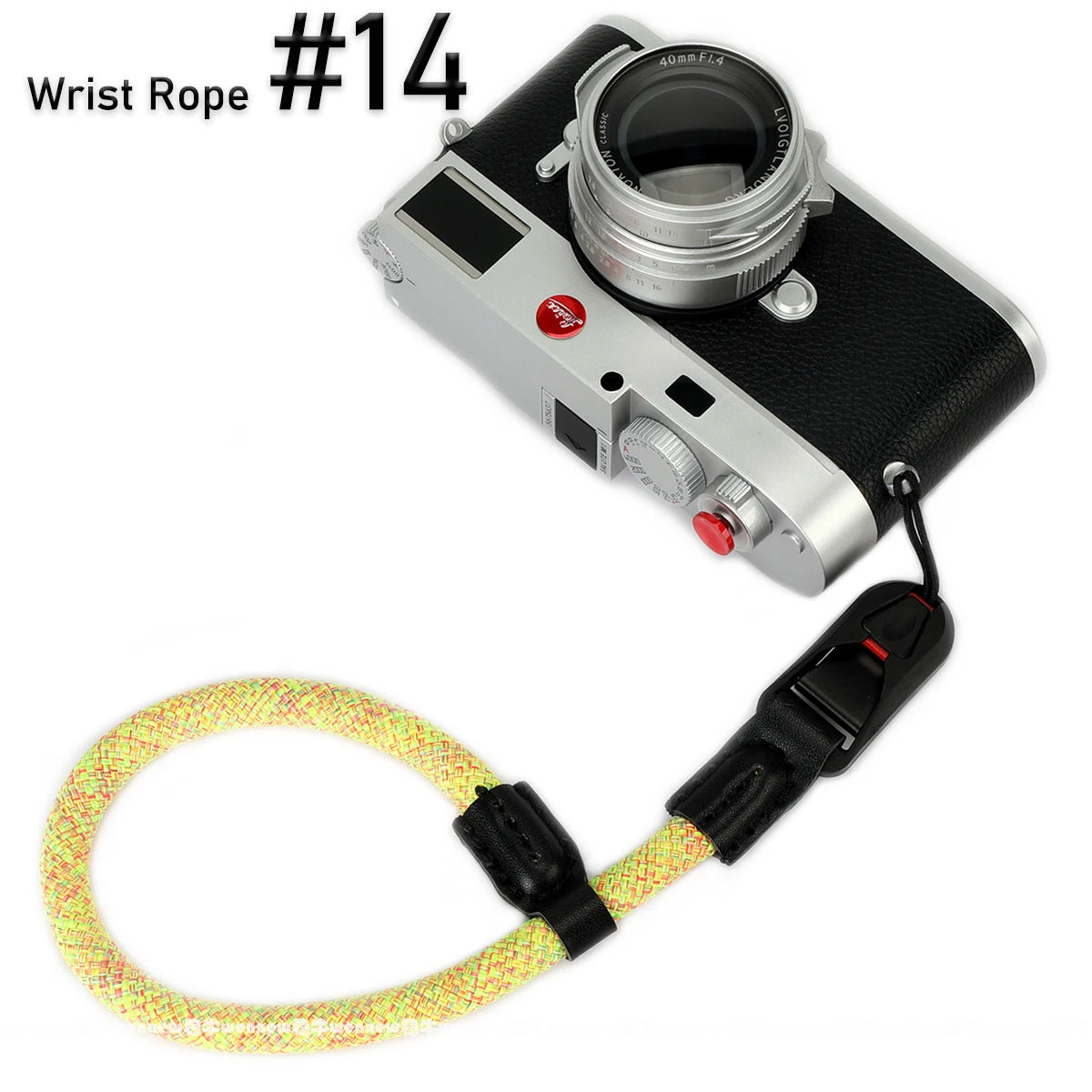 Nylon Rope Sling Quick Release Camera Strap – Wrist & Neck Shoulder Strap for Fujifilm, Sony, Nikon, Canon & Leica Mirrorless Cameras