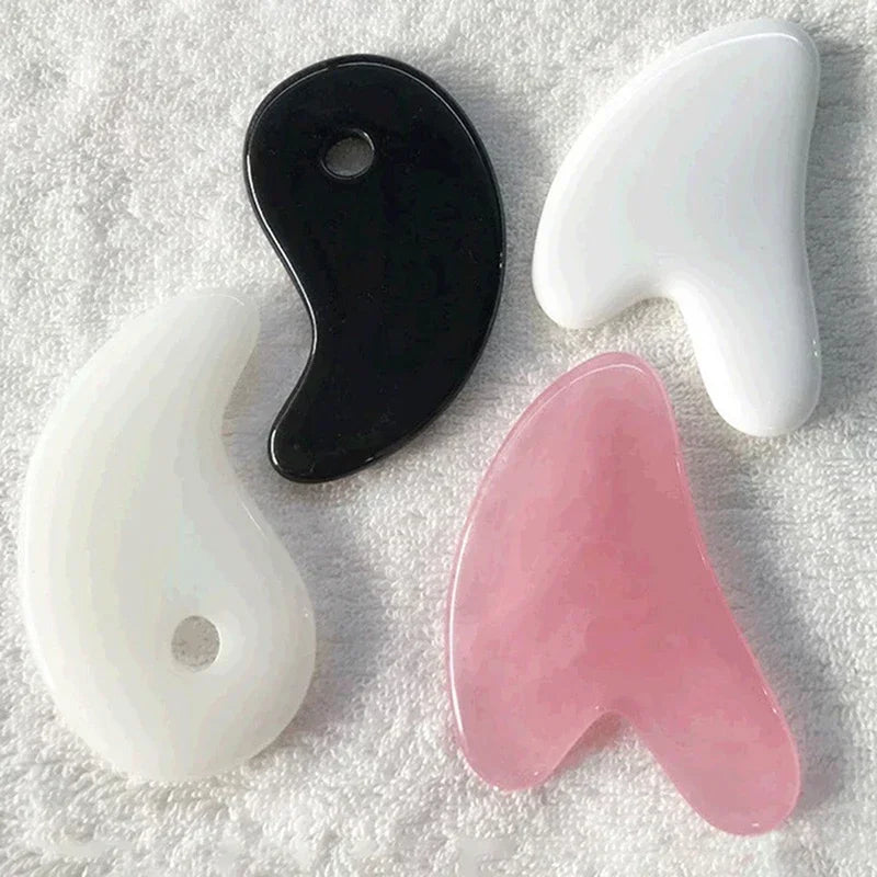 Heart Shape Beeswax Gua Sha Massage Tool – SPA Scraping Face Massager & Acupuncture Guasha Board