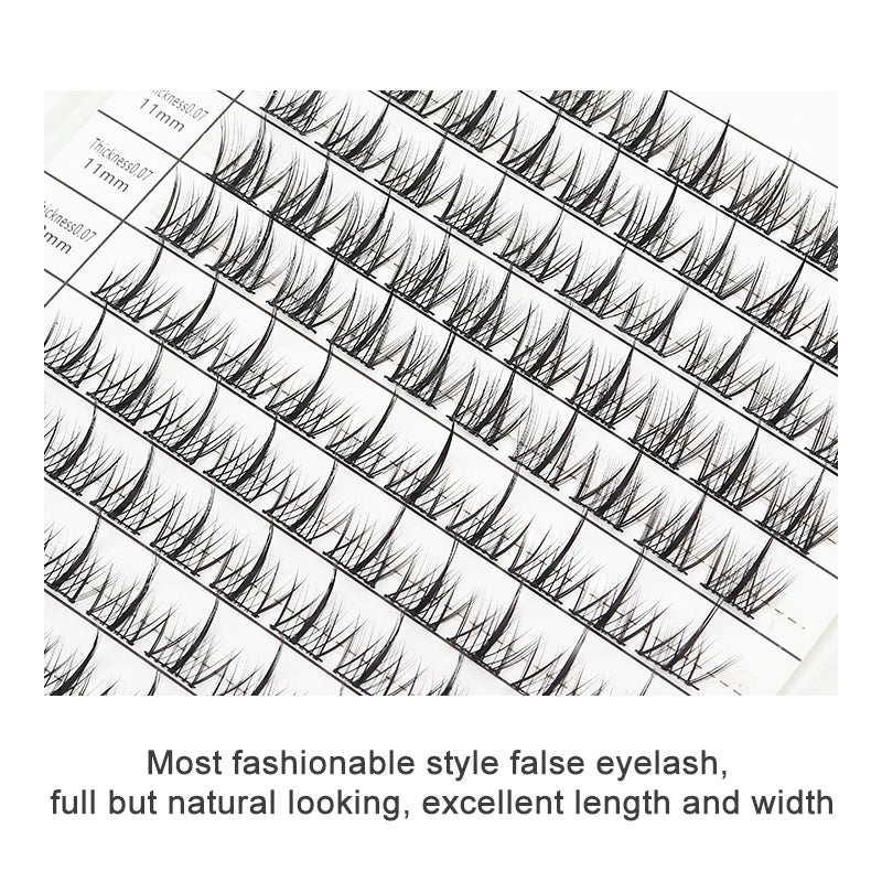 Individual Lash Extensions Kit – DIY Cluster Eyelash Book, False Lashes for Home Makeup