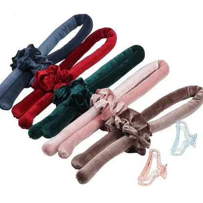 Heatless Curls Hair Accessories - Flexi Rods Curler Curling Iron - Magic Foam Rollers for Beauty Curly Hairstyles