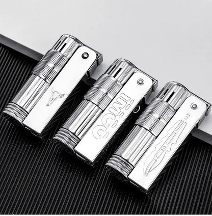 IMCO Aiku 6700 Metal Lighter – Austrian Retro Trench Design, Windproof Kerosene Lighter for Men’s Smoking Gift