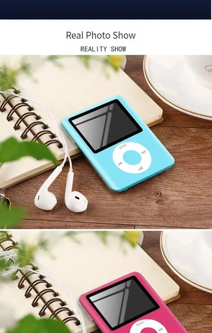 Kawaii Hello Kitty Mini MP3 Player – Cartoon Anime Portable Music Walkman for Students, Sports & External Sound Playback