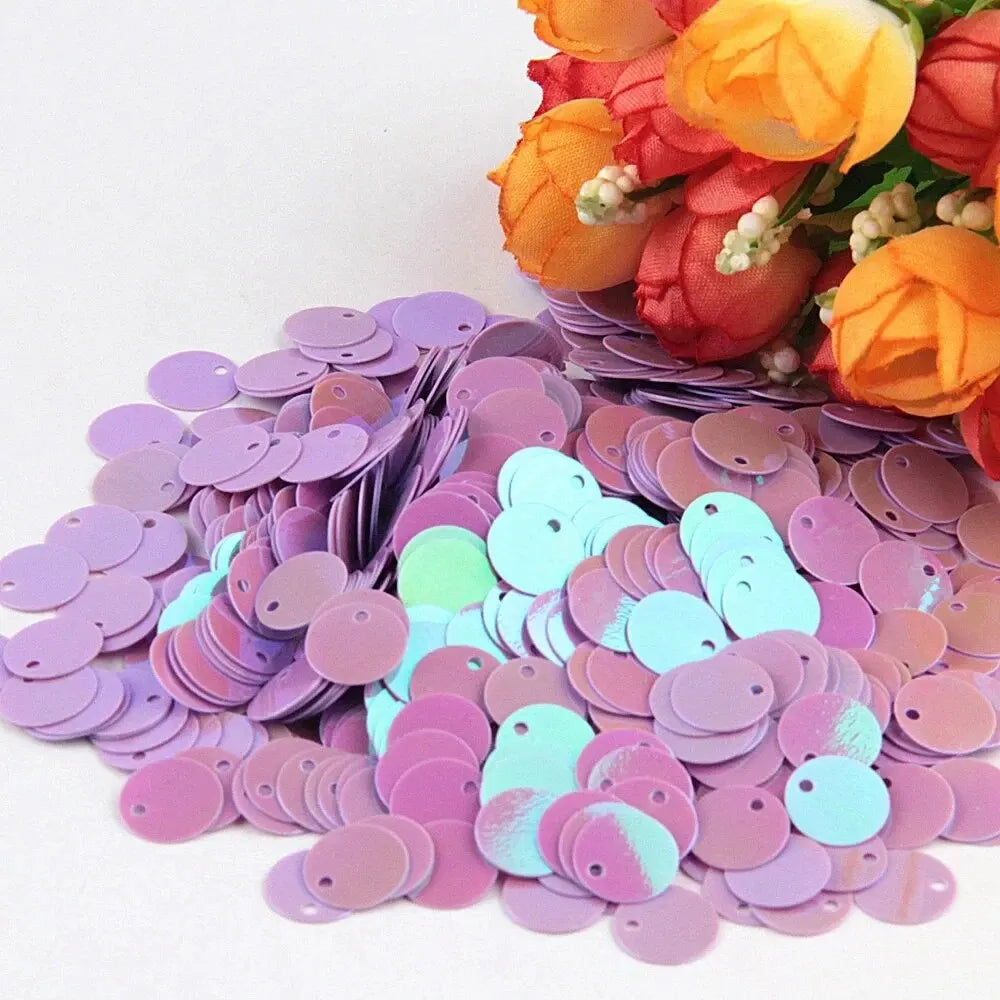 Large Round Flat Sequin Paillettes 10–30mm Loose Glitter Sequins for DIY Crafts, Kids Dance & Decoration 10g Pack