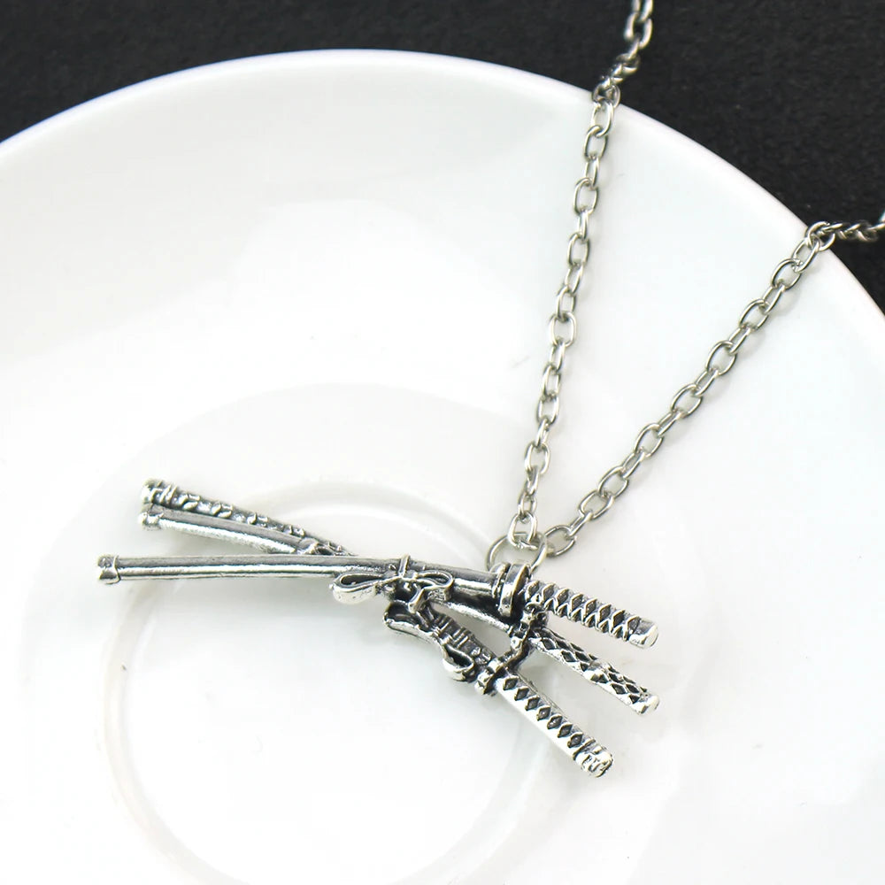 Roronoa Zoro Necklace – Three Swords Pendant Cosplay Anime Jewelry Accessory