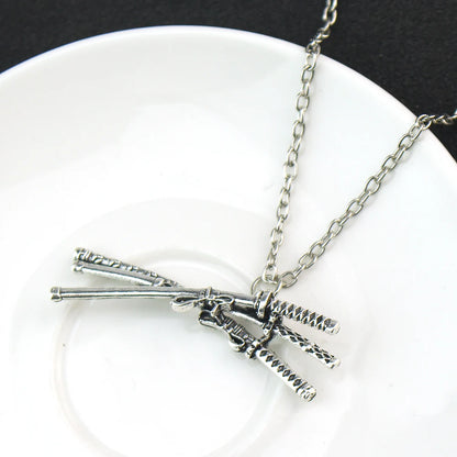 Roronoa Zoro Necklace – Three Swords Pendant Cosplay Anime Jewelry Accessory