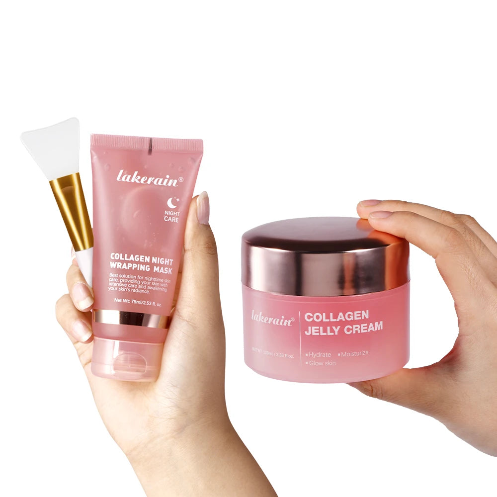 Collagen Jelly Cream – Hydrolyzed Overnight Peel-Off Facial Mask for Hydration & Firming