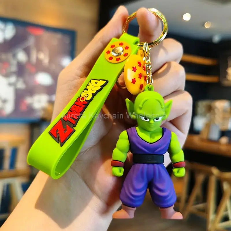 Dragon Ball Z Keychain – Super Saiyan Goku, Bulma, Broly, Piccolo & Majin Buu Car Pendant Toy Gift for Kids