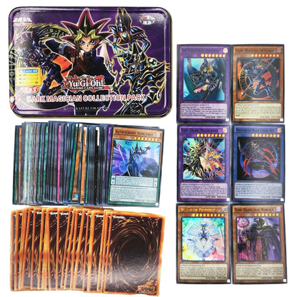 Yu-Gi-Oh! Kaiba Pack 3 Card Deck - English TCG Holographic Blue-Eyes White Dragon Cards with Tin Box