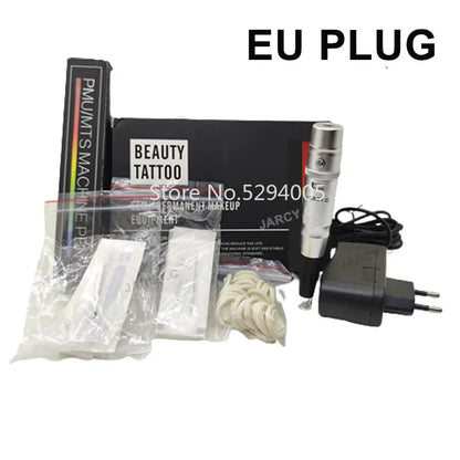 Permanent Makeup Tattoo Pen Machine - Eyebrow and Lip Microblading Tattoo Gun for PMU Beginners