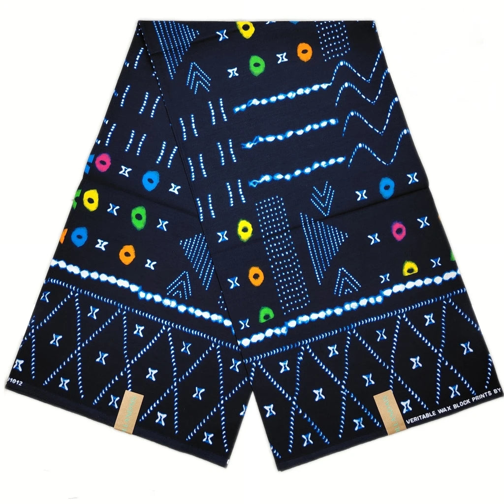 100% Cotton African Ankara Wax Fabric - Soft Real Wax Print for Dresses
