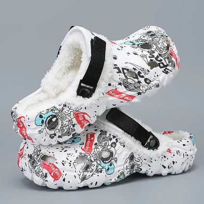 Men’s & Women’s Winter Slippers – Soft Plush Indoor, Non-Slip Removable Sandals, Big Size 47