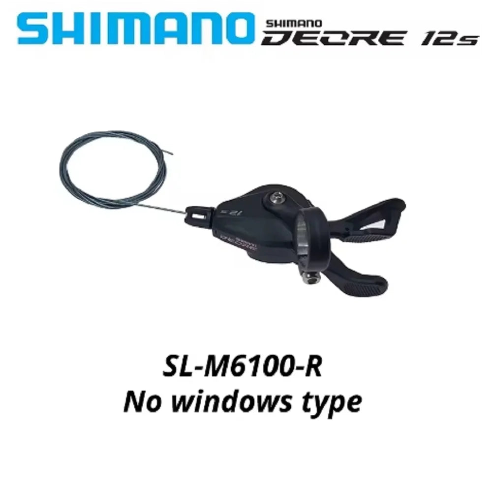 SHIMANO DEORE M6100 12-Speed Groupset — SL M6100 Shifter & RD M6100 SGS Rear Derailleur