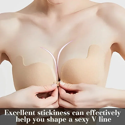 Invisible Nude Push-Up Bra Paste – Sexy Silicone Chest Stickers for Women, Wedding & Daily Use
