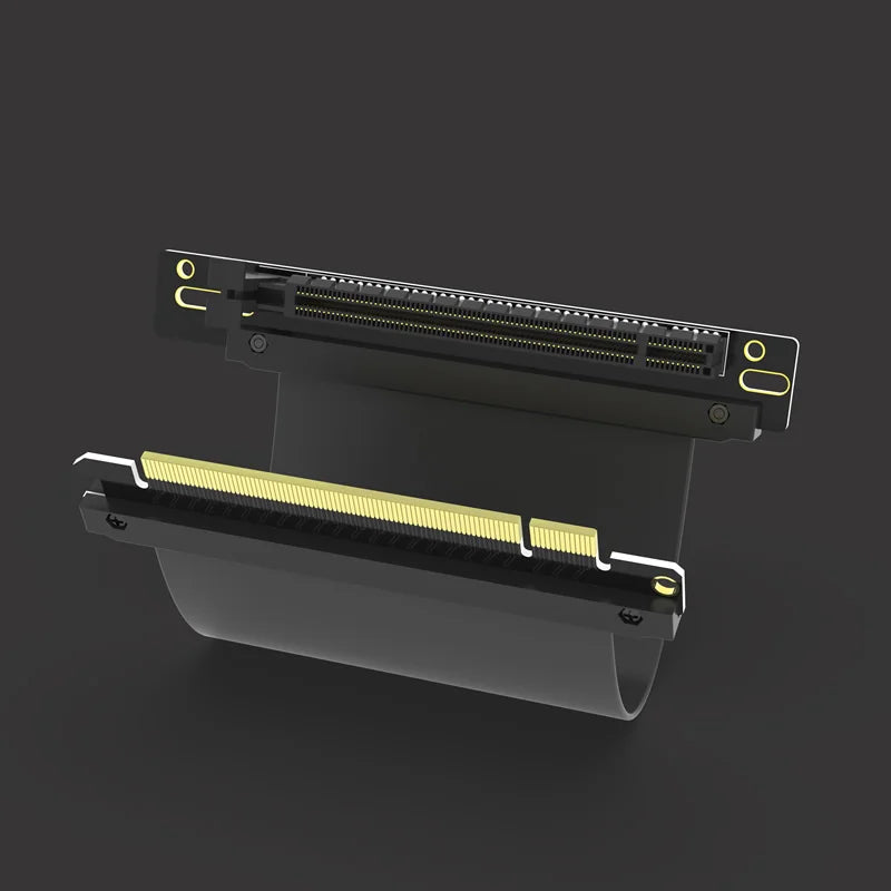 PCIe 3.0 x16 Riser Cable - 90° Full Speed Graphics Card Extension Adapter 164-Pin